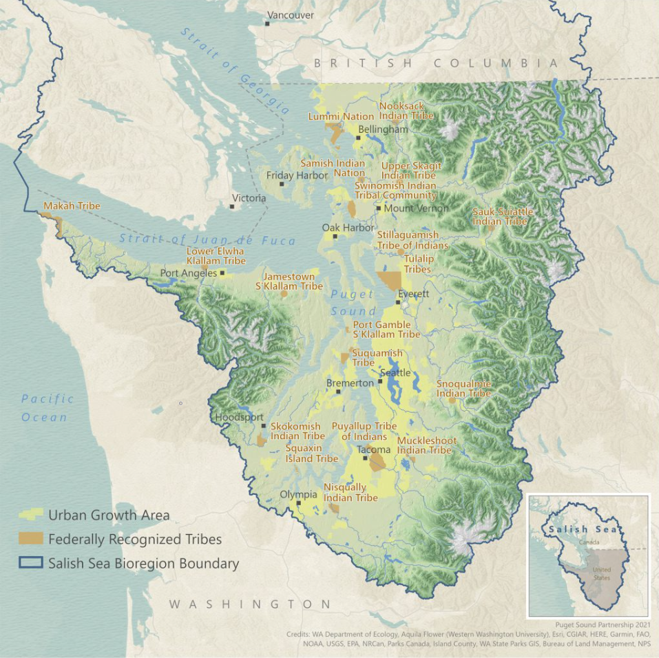 Map of Puget Sound
